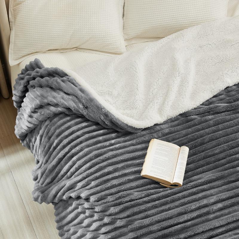 PureSnooze Signature Sherpa Blanket – Reversible Plush Design for Everyday Comfort